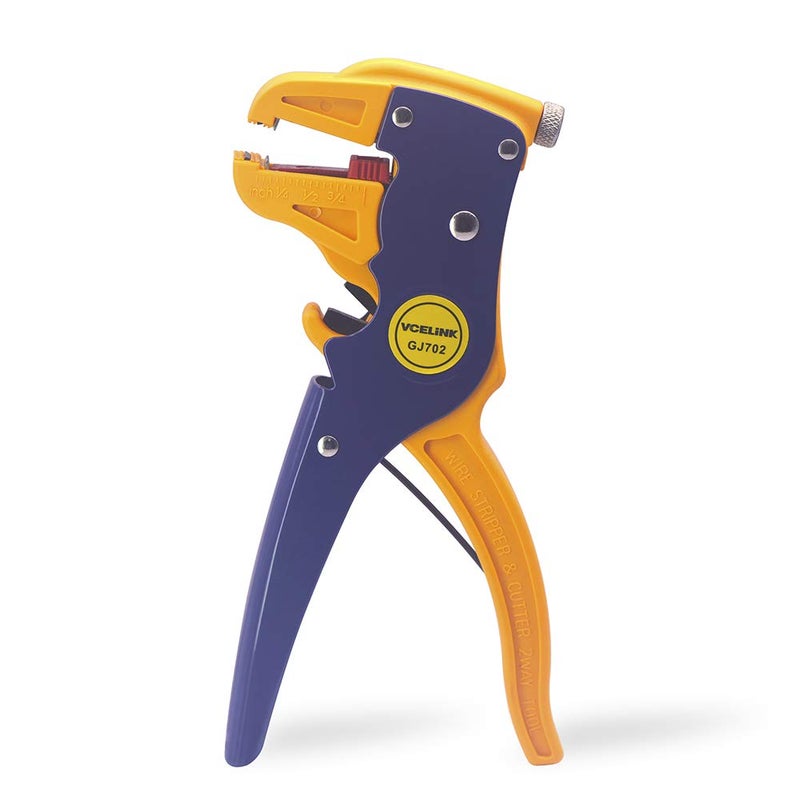 VCELINK Automatic Quickstrip Wire Stripper and Cutter, Professional Quick Strip Wire Stripper, 2 in 1 Adjustable Electrical Cable Wire Stripping Tool&Eagle Nose Pliers (7-Inch) - Image 1