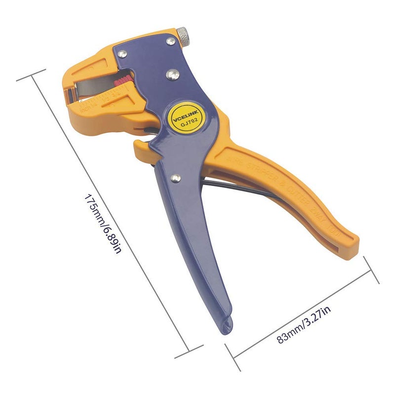 VCELINK Automatic Quickstrip Wire Stripper and Cutter, Professional Quick Strip Wire Stripper, 2 in 1 Adjustable Electrical Cable Wire Stripping Tool&Eagle Nose Pliers (7-Inch) - Image 3