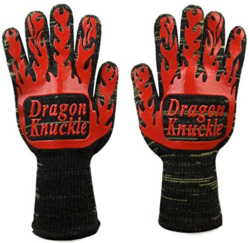 Dragon Knuckle Dragon Knuckle Heat Resistant BBQ Gloves Oven Mitts