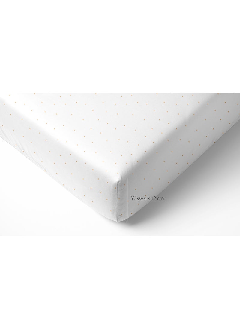 Casadora Baby Stars 100% Cotton Elastic Baby Sheet - 70X140X20 cm  - Image 5