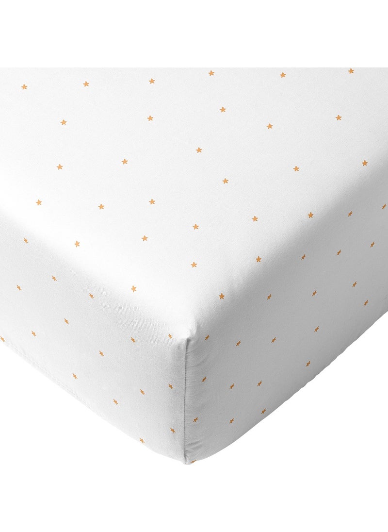 Casadora Baby Stars 100% Cotton Elastic Baby Sheet - 70X140X20 cm  - Image 3