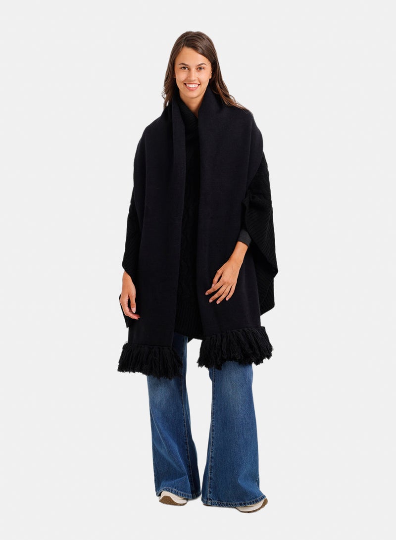 Carina Fringed Rectangular Scarf - Image 4