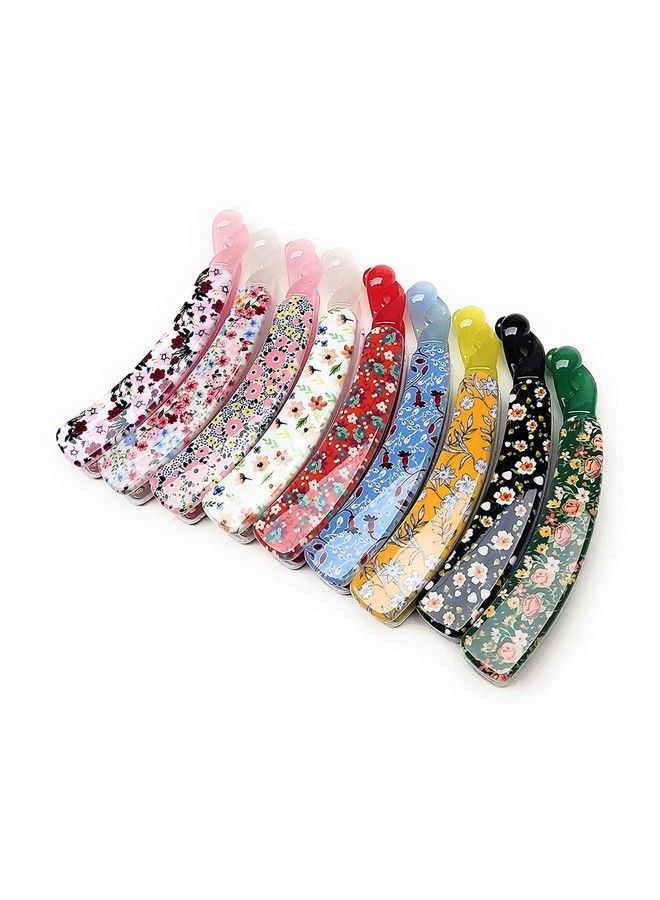 BIRDWARE Bigsize Multi Color Imported Rubber Acrylic Material Stone Banana Hair Clips For Women (Multi Colour) ; Hair Clutchers (Pack Of 3 Printed) - Image 3