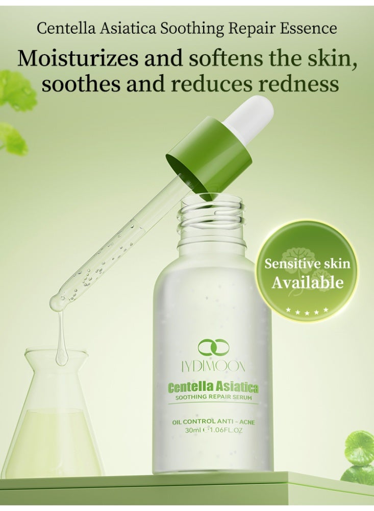 LYDIMOON Centella Asiatica Soothing Repair Serum Redness Calming Barrier Repair Dryness Relief For Sensitive Skin 30ml - Image 2