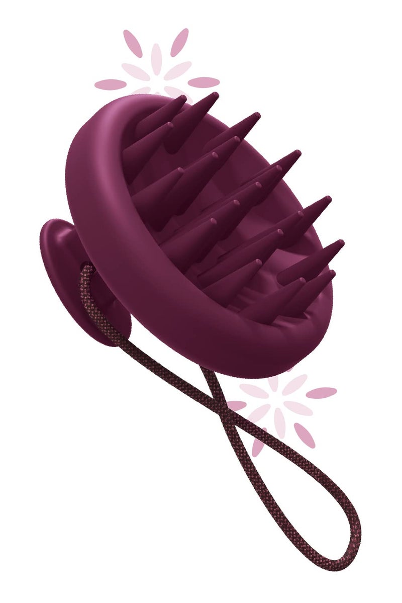 CARESMITH Bloom Scalp Massager | All Silicone Body with Super Soft Bristles | Hair Massager for Hair Growth | Head Massager Comb | Shampoo Brush - Image 1