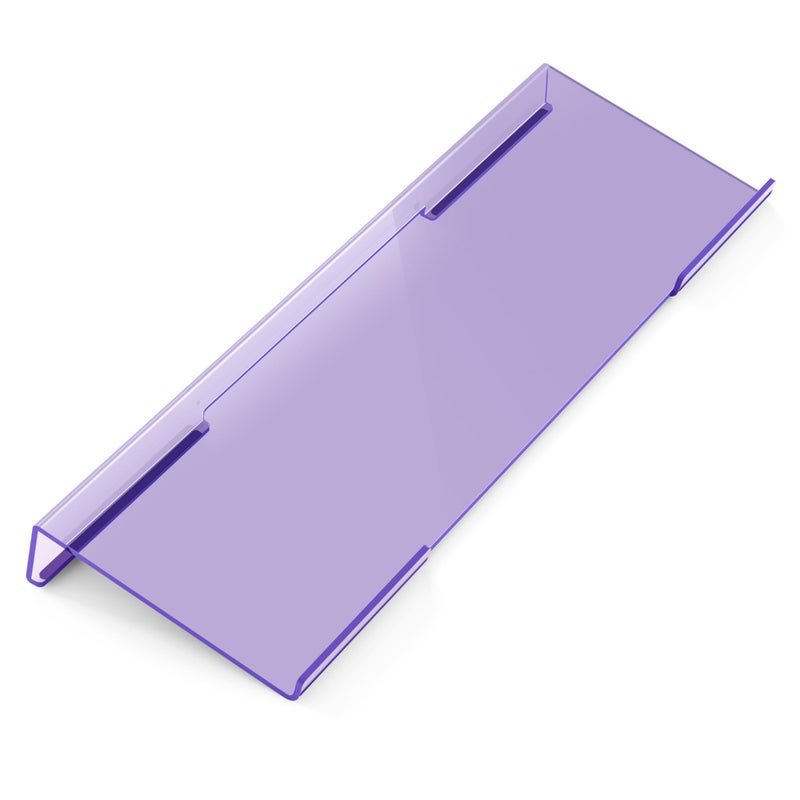Laborio Ergonomic Computer Keyboard Stand for Desktop (Clear Purple), Acrylic Keyboard Tilted Elevated Rack Key Board Tray Holder Riser Stand for Office Home Desk Work Supplies - Image 1
