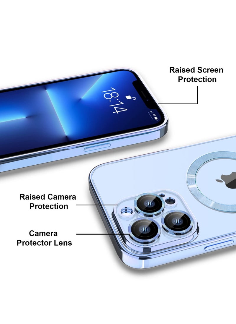 Generic Magnetic Clear for iPhone 11 pro Case with MagSafe Integrated Camera Protection Glass Silicone Cover Slim Thin Non Yellowing Anti Fingerprint Scratch Wireless Charging  - Image 4