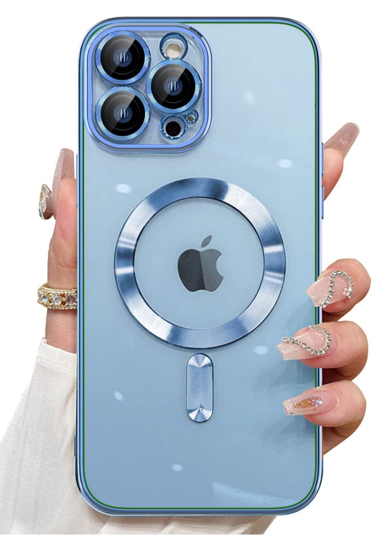 Generic Magnetic Clear for iPhone 11 pro Case with MagSafe Integrated Camera Protection Glass Silicone Cover Slim Thin Non Yellowing Anti Fingerprint Scratch Wireless Charging  - Image 1