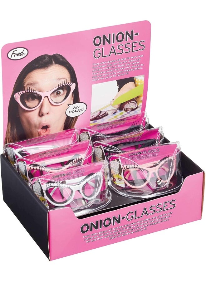 Kitsch'N'Fun Onion Glasses, Kitchen Diva', Display Of Twelve