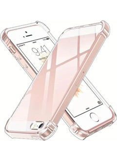 FARROBIZZ Soft Silicone Shockproof Anti-Scratch Protective Bumper Case for iPhone 5s/5/SE (2016), Air Cushion Cover  - Image 1