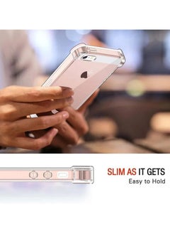 FARROBIZZ Soft Silicone Shockproof Anti-Scratch Protective Bumper Case for iPhone 5s/5/SE (2016), Air Cushion Cover  - Image 2