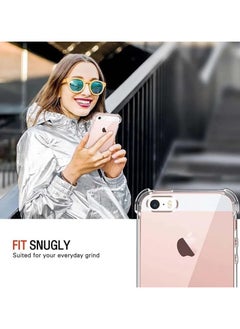 FARROBIZZ Soft Silicone Shockproof Anti-Scratch Protective Bumper Case for iPhone 5s/5/SE (2016), Air Cushion Cover  - Image 3