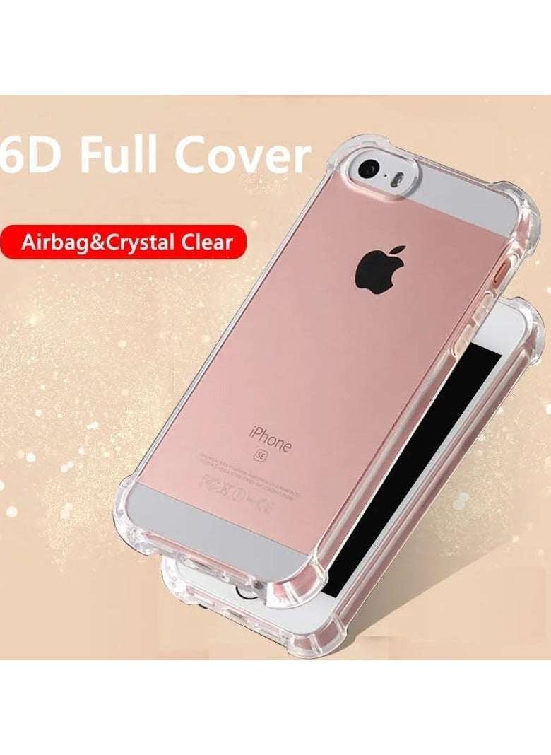 FARROBIZZ Soft Silicone Shockproof Anti-Scratch Protective Bumper Case for iPhone 5s/5/SE (2016), Air Cushion Cover  - Image 4