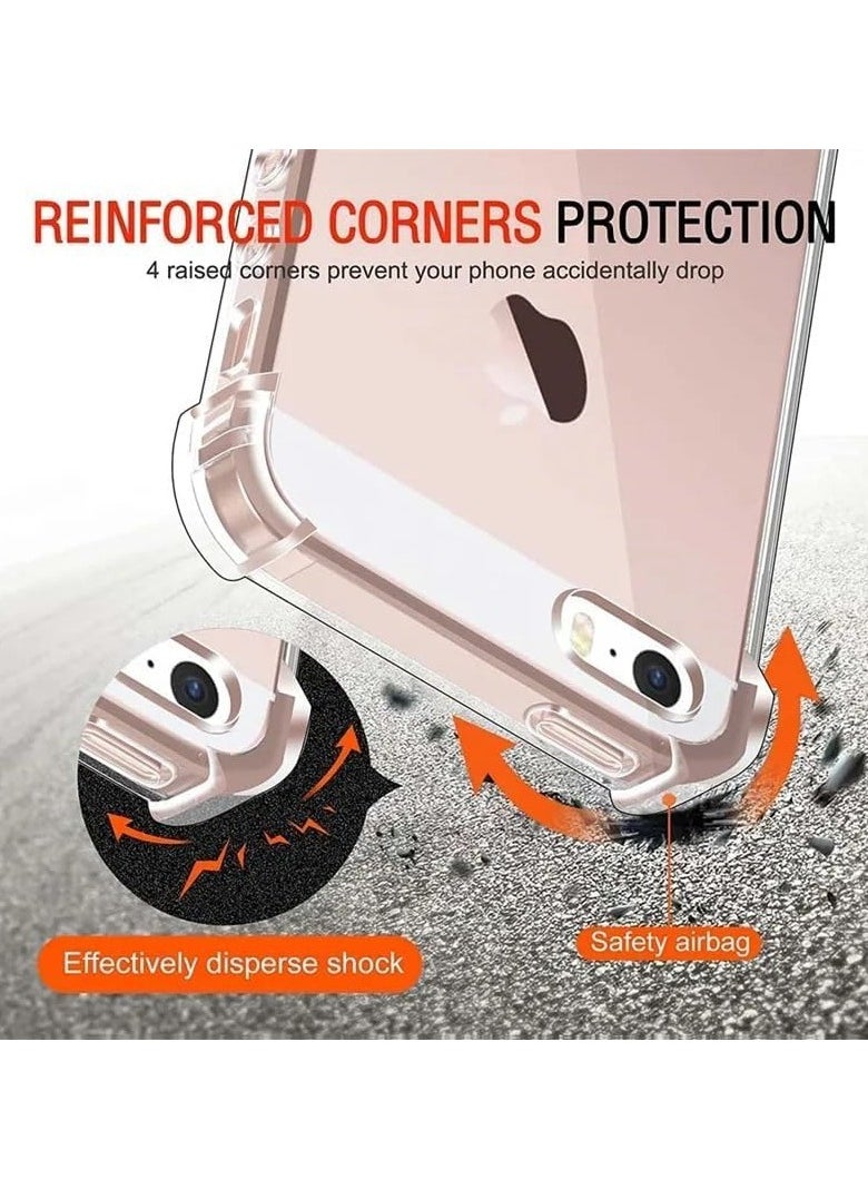 FARROBIZZ Soft Silicone Shockproof Anti-Scratch Protective Bumper Case for iPhone 5s/5/SE (2016), Air Cushion Cover  - Image 5