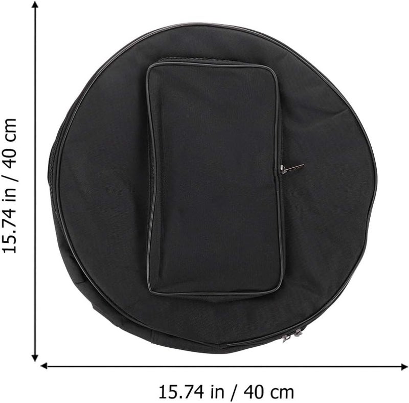 comfrt Padded Portable Snare Drum Case, 13-14 Inch Snare Drum Carrying Backpack with Shoulder Strap and Carry Handles, Drum Bag Case for, Storage And Transport (Black) - Image 2