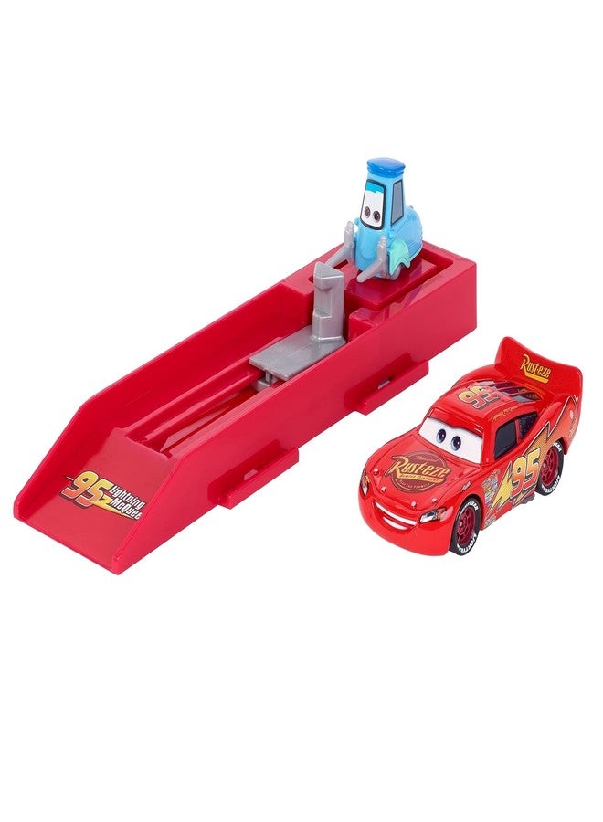 Disney Pixar Pixar Cars Slam to Launch Launcher Lightning McQueen, Metal Series 2-Pack (1:55 Scale) - Image 1