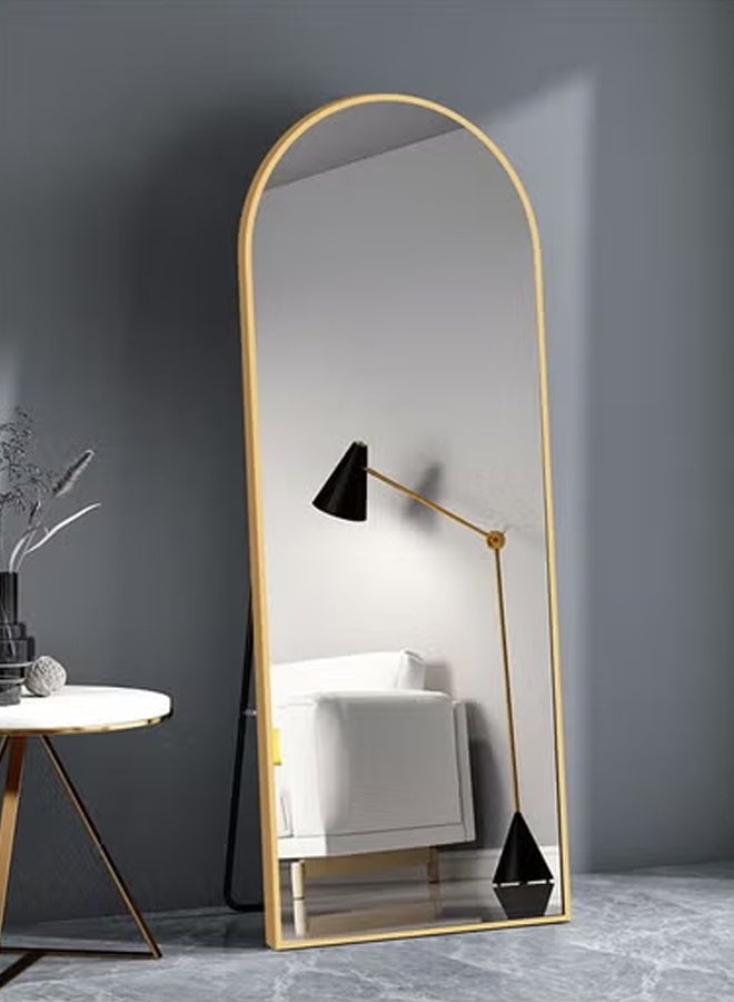 إن كي أكس مرآة خلع الملابس قائمة كاملة الطول 60 × 165 لون ذهبي - Image 4