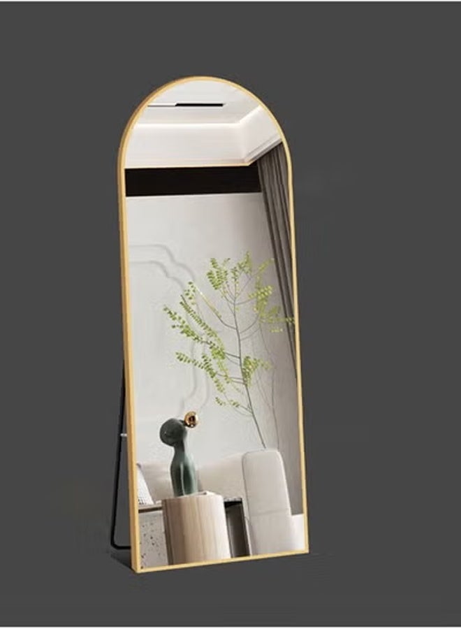 إن كي أكس مرآة خلع الملابس قائمة كاملة الطول 60 × 165 لون ذهبي - Image 5