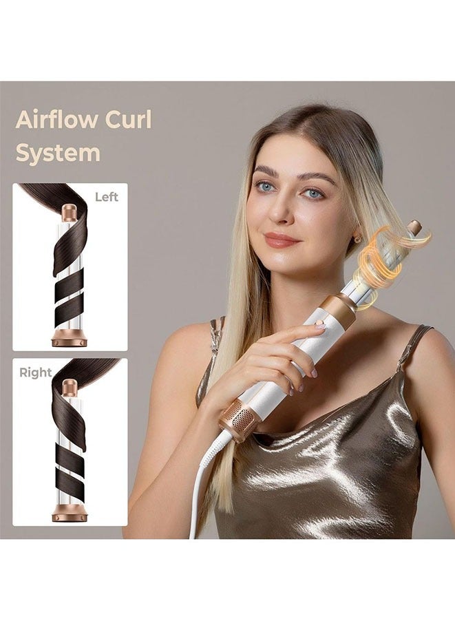 Muyixin Hair Dryer Brush, 7 in 1 Multi Hair Styler,110,000 RPM High-Speed Negative Ionic Hair Dryer Fast Drying, Professional Blow Dryer Brush for Curling Volumizing Straightening Waves Styling, Salon Tools - Image 3