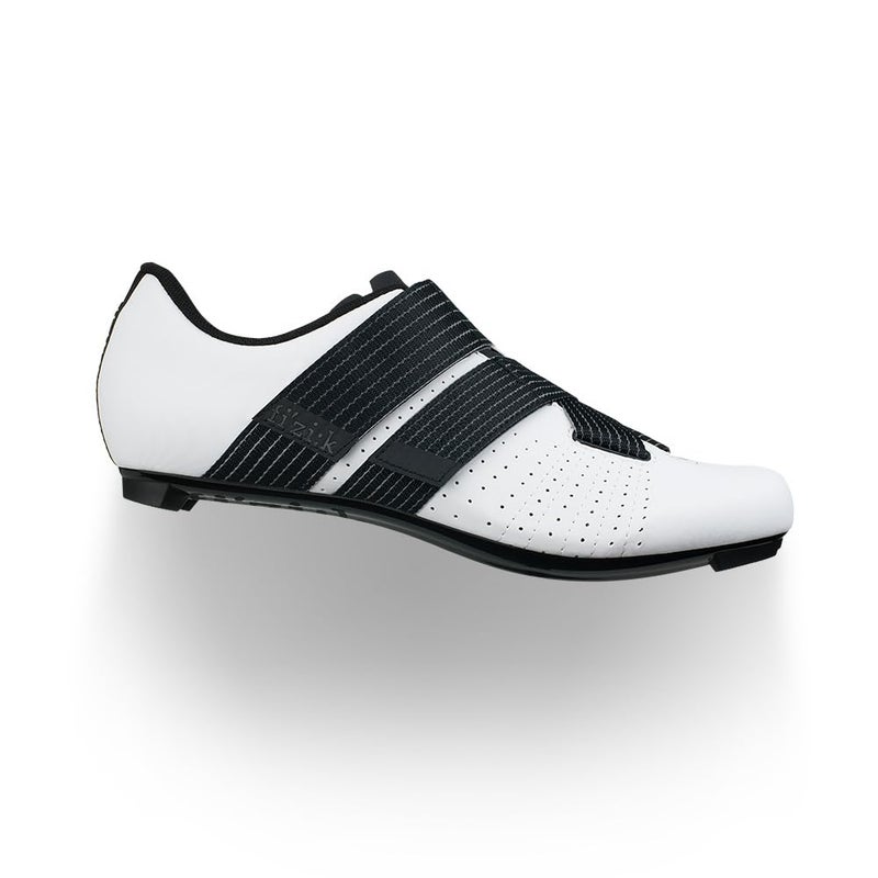 Fizik Fizik mens Tempo Powerstrap cycling footwear, White/Black, 12.5 US / 46.5 EU - Image 2