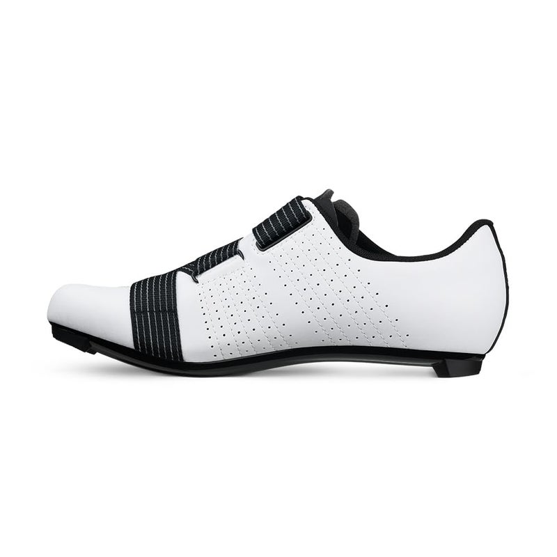 Fizik Fizik mens Tempo Powerstrap cycling footwear, White/Black, 12.5 US / 46.5 EU - Image 1