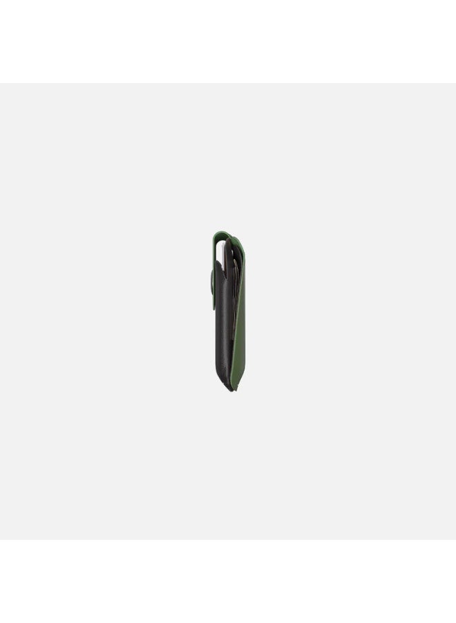 هيتش Snap Cardholder -lether nature Black/Green - Image 4