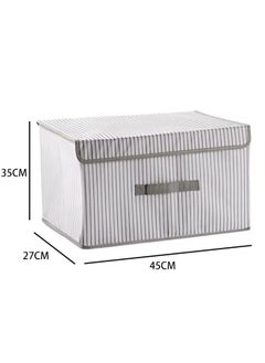 Storage Box Beige/Grey Storage Bins Cube Box with lids 45x35x27cm - pzsku/Z9BA1B078A02B3C59180FZ/45/_/1725864439/c6036a92-b310-4862-9e75-196976046438