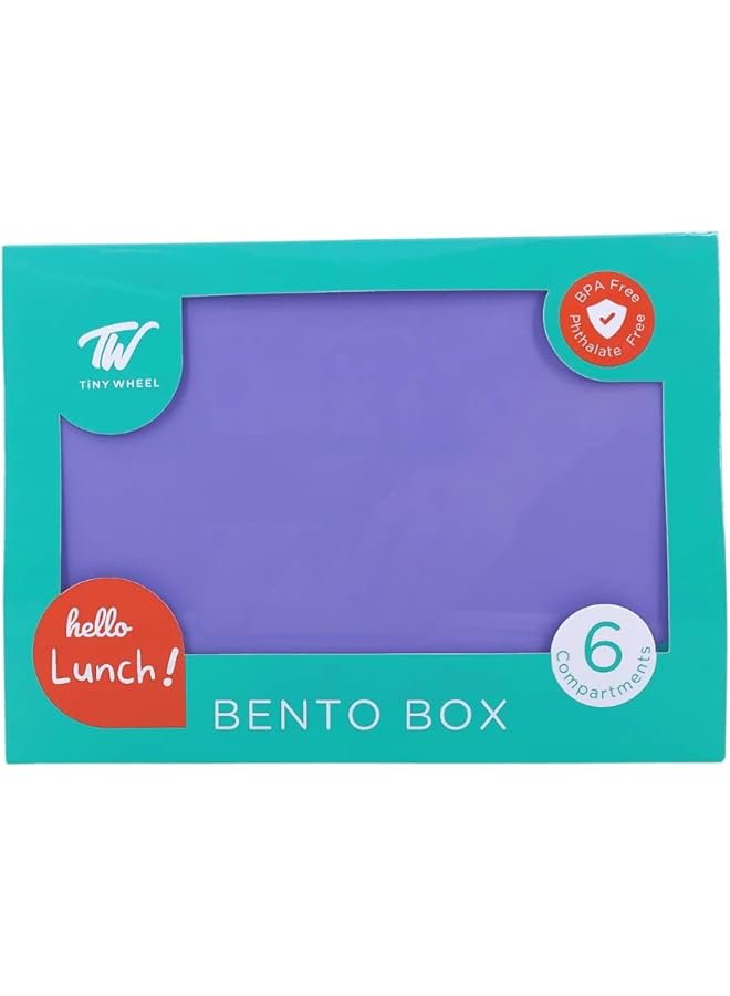 TINY WHEEL Bento Box Purple 6 Compartments 510130 - Image 3