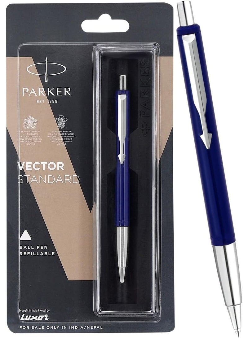 Parker 5656 Vector Standard Rollerball Pen, Blue - Image 1