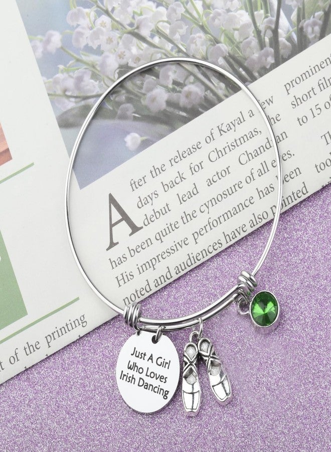 Gzrlyf Irish Dance Bracelet Irish Dancing Gifts Irish Step Dance Charm Irish Dancer Jewelry (Irish Dancing bracelet) - Image 2