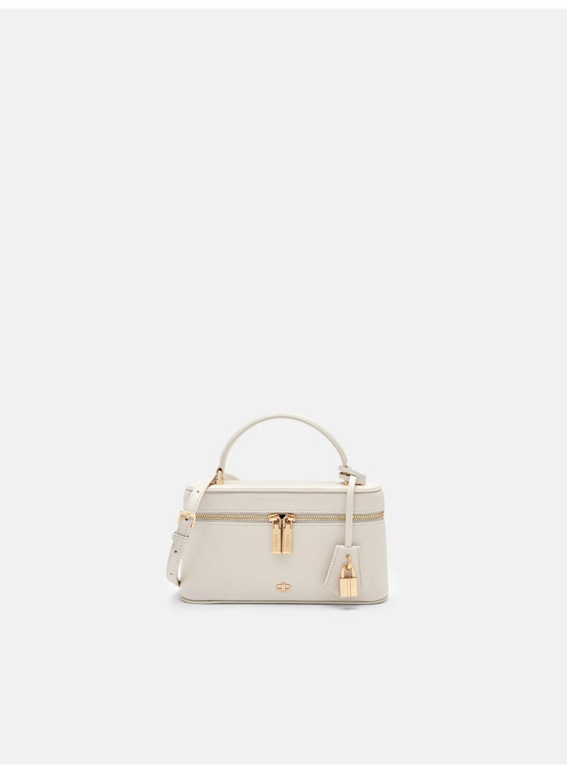 Pedro Ari Leather Shoulder Bag - Chalk - Image 2
