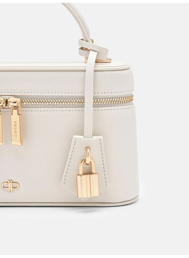 Pedro Ari Leather Shoulder Bag - Chalk - Image 1