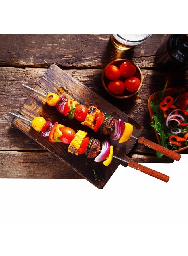 BEAKEY 12-piece BBQ skewer set with wooden handle - Image 3