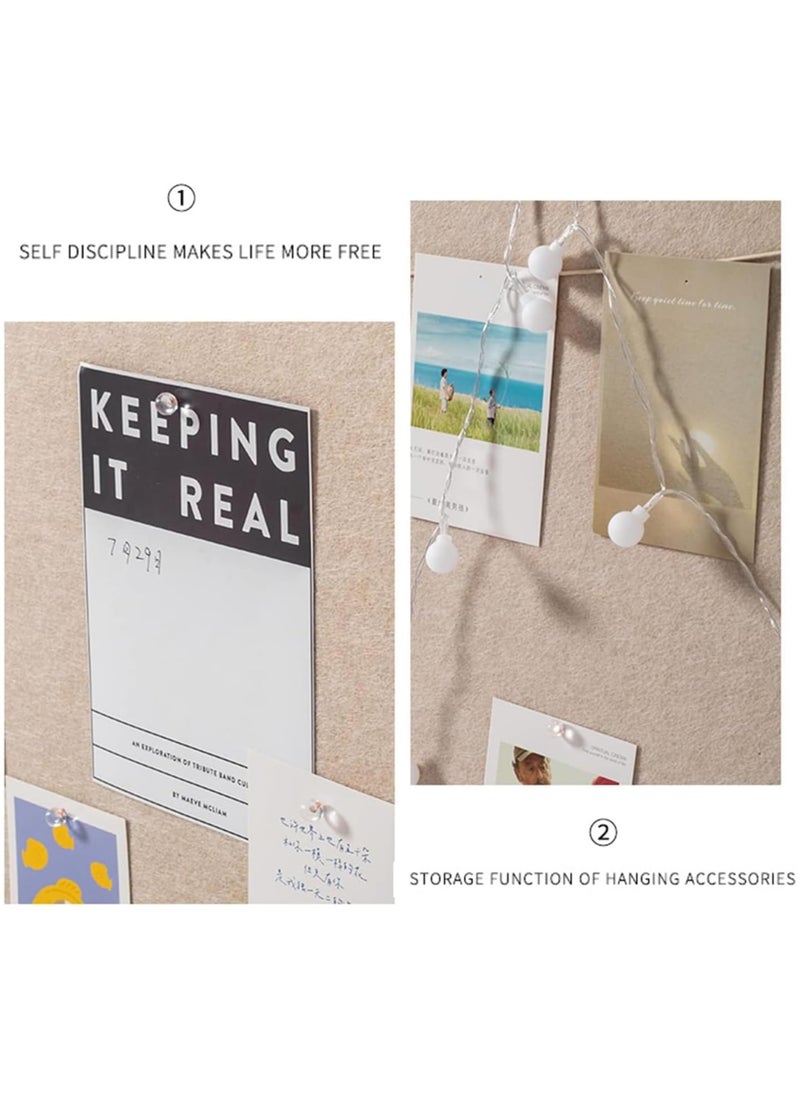 Generic Bulletin Board Foldable Large Decorative Picture Framed Display Board  Bulletin Board for Displaying Notes Photos School Home Kitchen & Office Walls (Grey)  - Image 2
