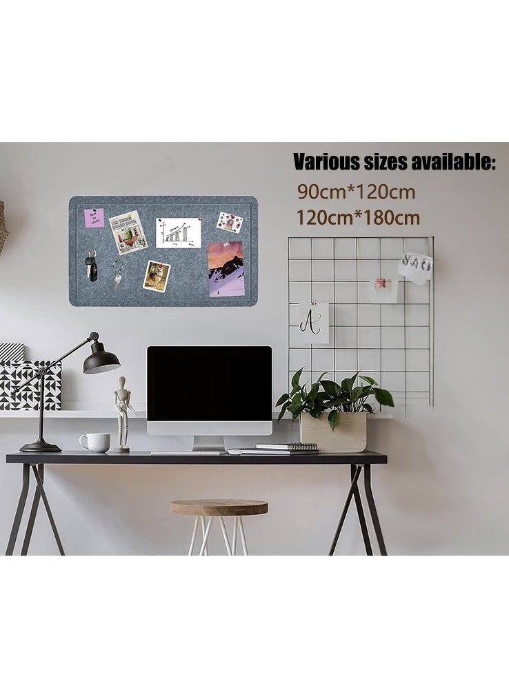 Generic Bulletin Board Foldable Large Decorative Picture Framed Display Board  Bulletin Board for Displaying Notes Photos School Home Kitchen & Office Walls (Grey)  - Image 5