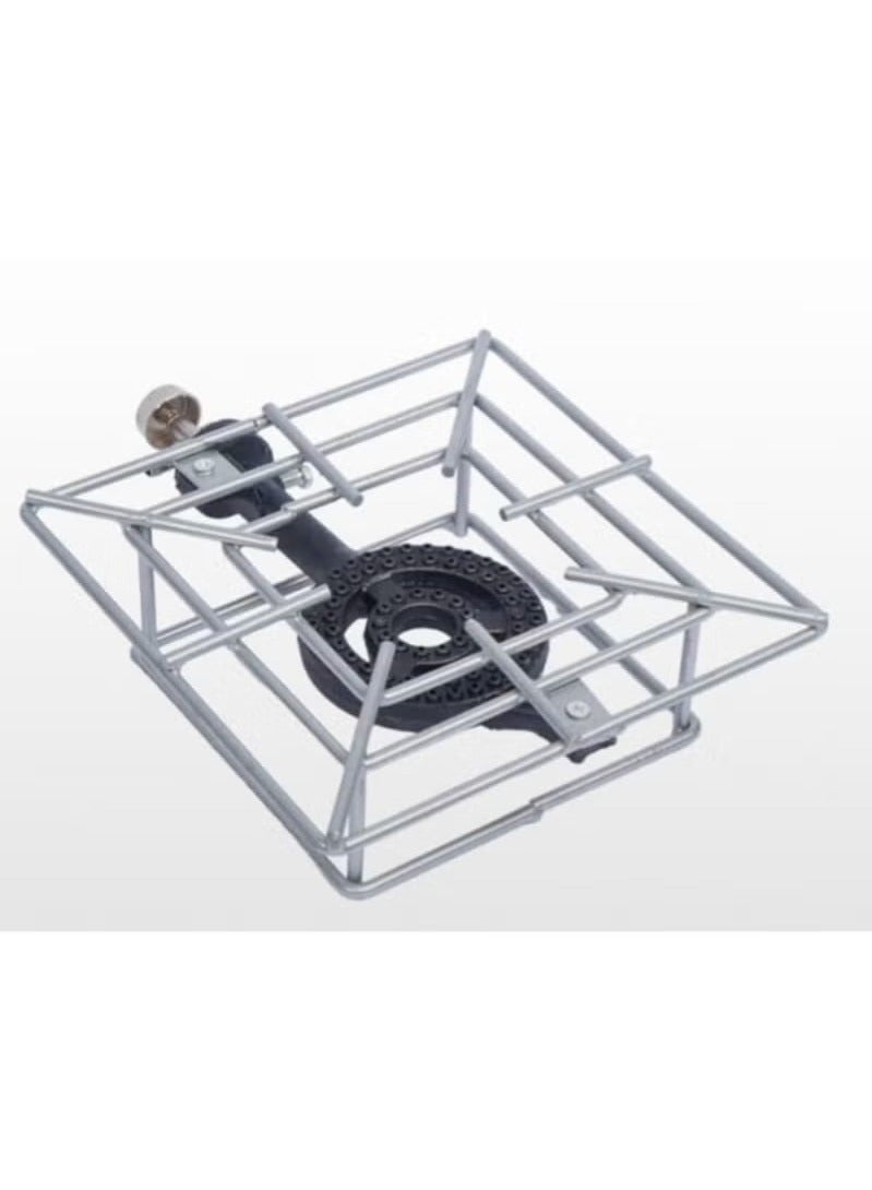 ال سي موقد غاز عين واحدة مع حامل مربع ثقيل - Image 3