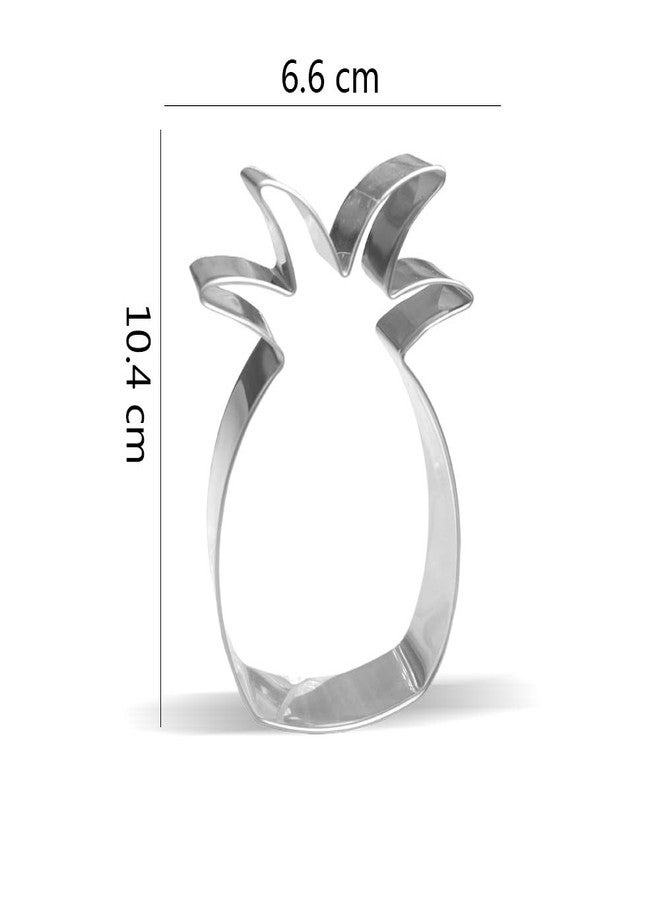 Keewah 4.1 inch Pineapple Cookie Cutter - Stainless Steel - Image 2