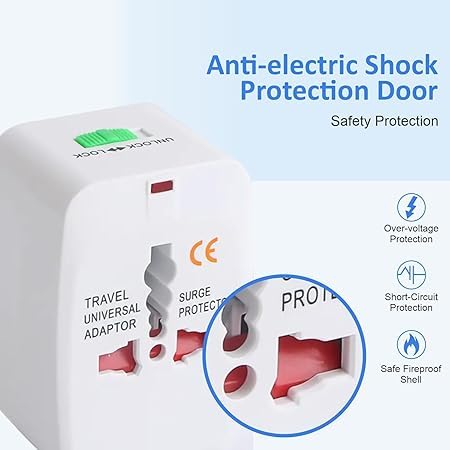 Generic All in One Universal Travel AdapterAdaptor Surge Protector Charger Plug for US AUS UK EU Europe NorthSouth America  - Image 3