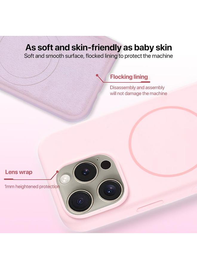 S-TOP Case For iPhone 12 Pro Max Large Hole Camera MagSafe Liquid Silicone Full Coverage Phone Case - Image 4