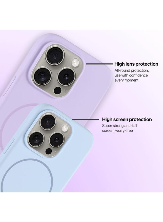 S-TOP Case For iPhone 12 Pro Max Large Hole Camera MagSafe Liquid Silicone Full Coverage Phone Case - Image 5