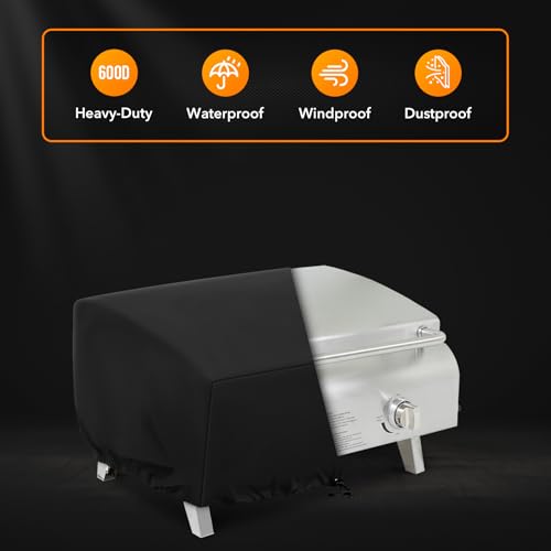 ZBXFCSH Heavy Duty 24 Inch Grill Cover Compatible with Cuisinart CGG-306, Royal Gourmet 24’’ Tabletop Griddle PD1301R/ PD1301S, Ninja OG751, Compatible with Pit Boss 75275 & PB336GS - Image 3