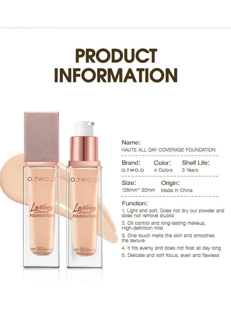 O.TWO.O Long-lasting, high-coverage, matte foundation - No. 03 - Image 2