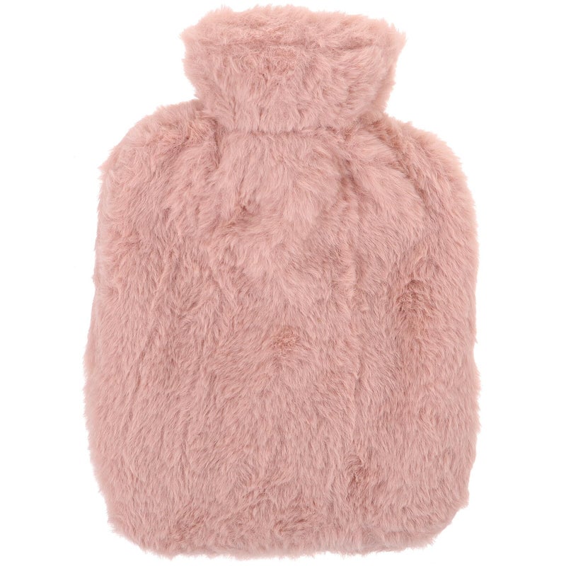 Pink Plush PVC Hot Water Bottle 1000ml Hand Warmer for Feet and Belly Relief Soft Thermal Compress - Image 2