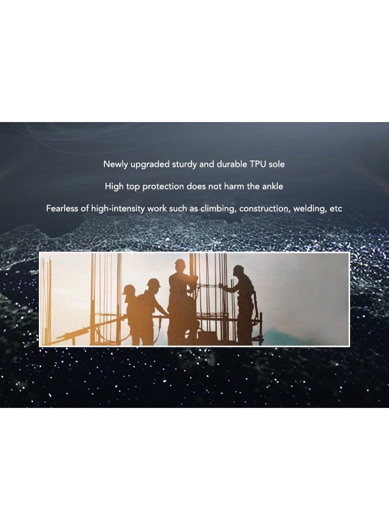 أحذية رجالية ذات أصابع فولاذية وخفيفة الوزن وآمنة ومريحة ومقاومة للثقب وأحذية عمل غير قابلة للتدمير وأحذية رياضية أنيقة. - Image 3