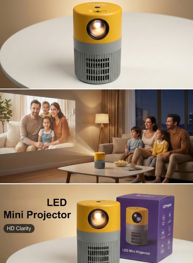   لكي بور بروجكتر LED صغير PLUSIC – فل إتش دي 1920×1080 | تجربة سينما بشاشة كبيرة في أي وقت وأي مكان - Image 2