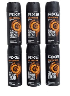 Axe Set of 6 Packs Deodorant Spray Dark Temptation 150x6ml  - Image 1