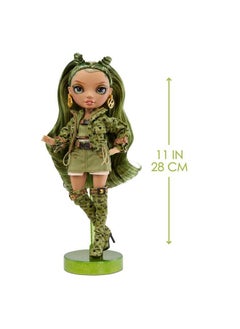 RAINBOW HIGH Description Olivia Camo Green Fashion Doll. Fashionable Outfit & 10+ Colorful Play Accessories. Great Gift For Kids 4 12 Years Old And Collectors.  - Image 4
