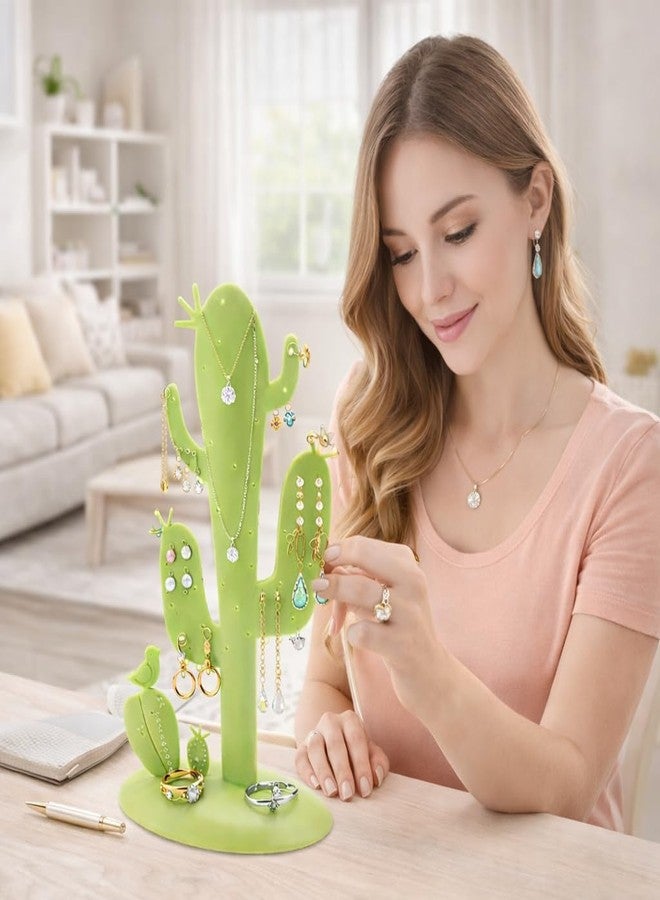 CONNECTWIDE Cactus Jewelry Necklace Stud Earring Holder Organizer Display Rack Tower Stand Tree Jewelry multi-functional Display/Stand/Holder/Rack - Image 5