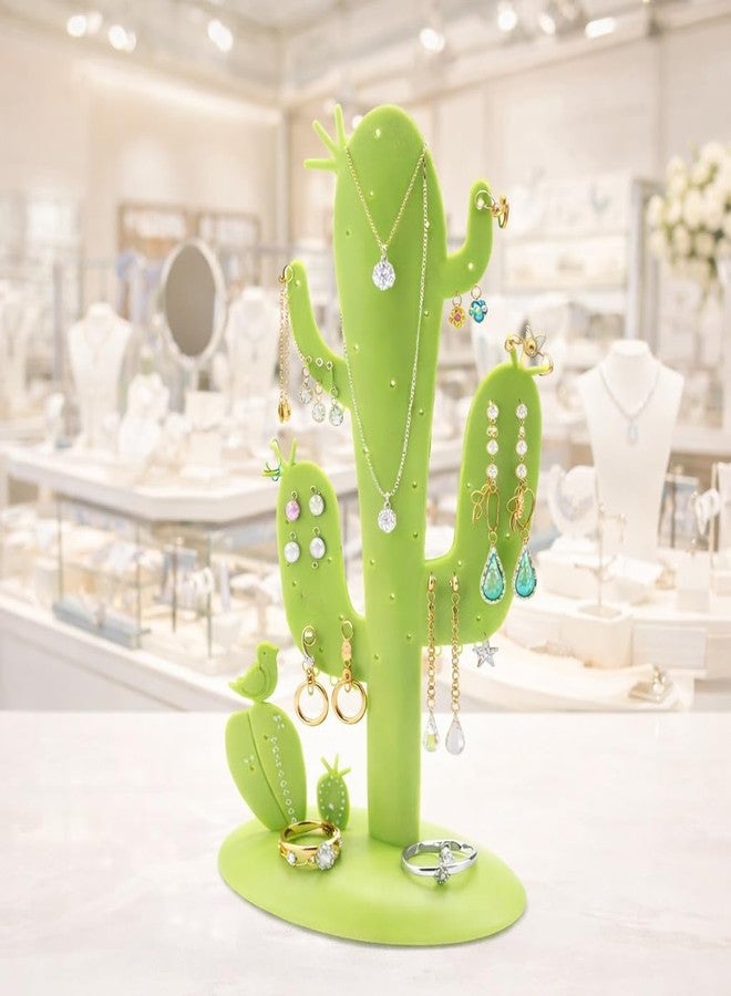 CONNECTWIDE Cactus Jewelry Necklace Stud Earring Holder Organizer Display Rack Tower Stand Tree Jewelry multi-functional Display/Stand/Holder/Rack - Image 3