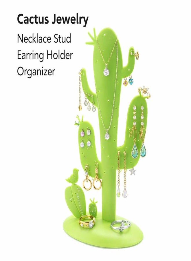 CONNECTWIDE Cactus Jewelry Necklace Stud Earring Holder Organizer Display Rack Tower Stand Tree Jewelry multi-functional Display/Stand/Holder/Rack - Image 2